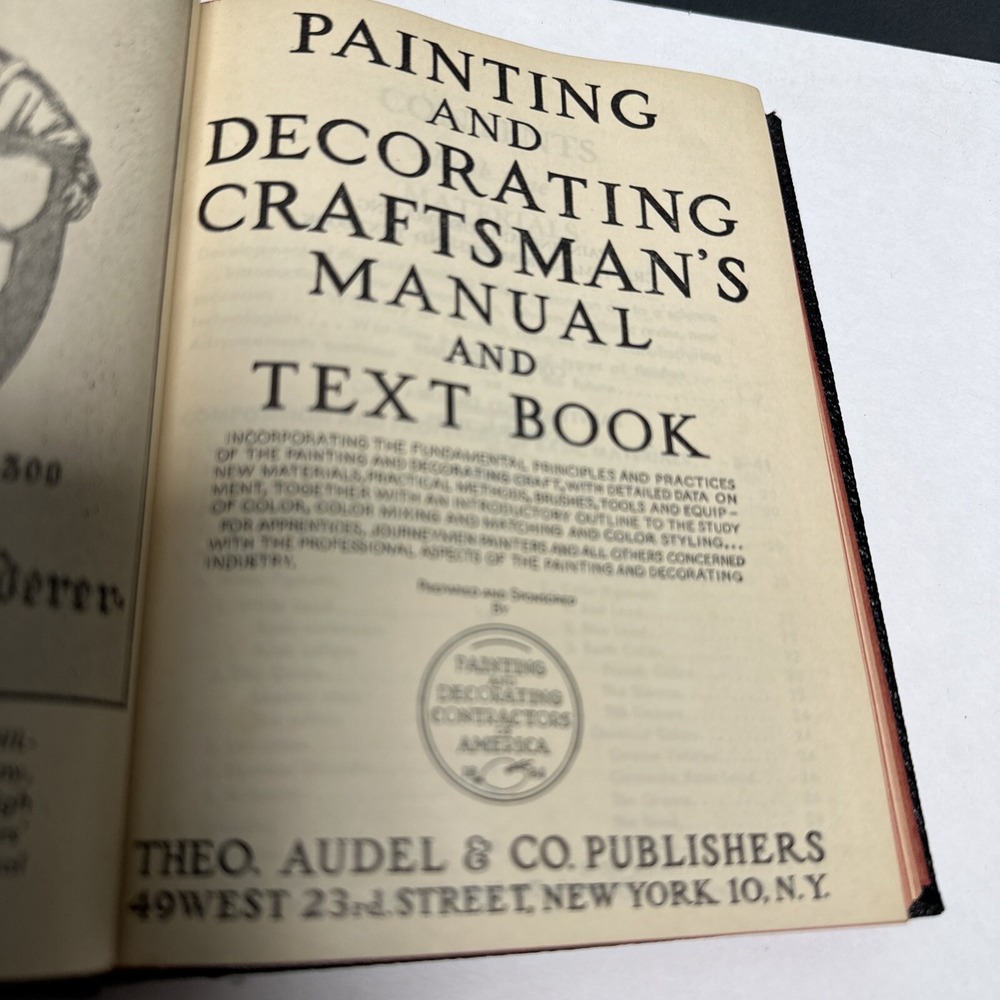 Painting and Decorating Craftsman's Manual Text Book 1949 First Ed